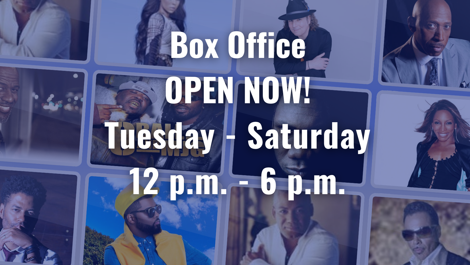 Box Office OPEN NOW!